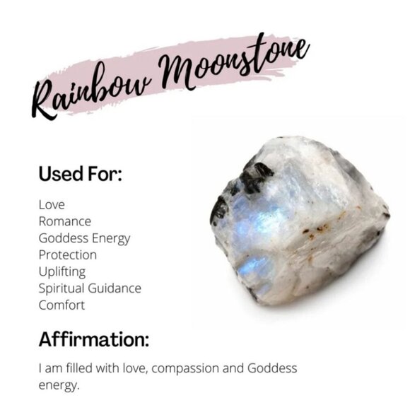 Rainbow Moonstone ✦ Copper Cuff Bracelet ✦ Adjustable Oval Stone Healing NWT - Picture 10 of 13